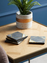 Fifty Five South Oriana Black/Gold Coasters Set of 4
