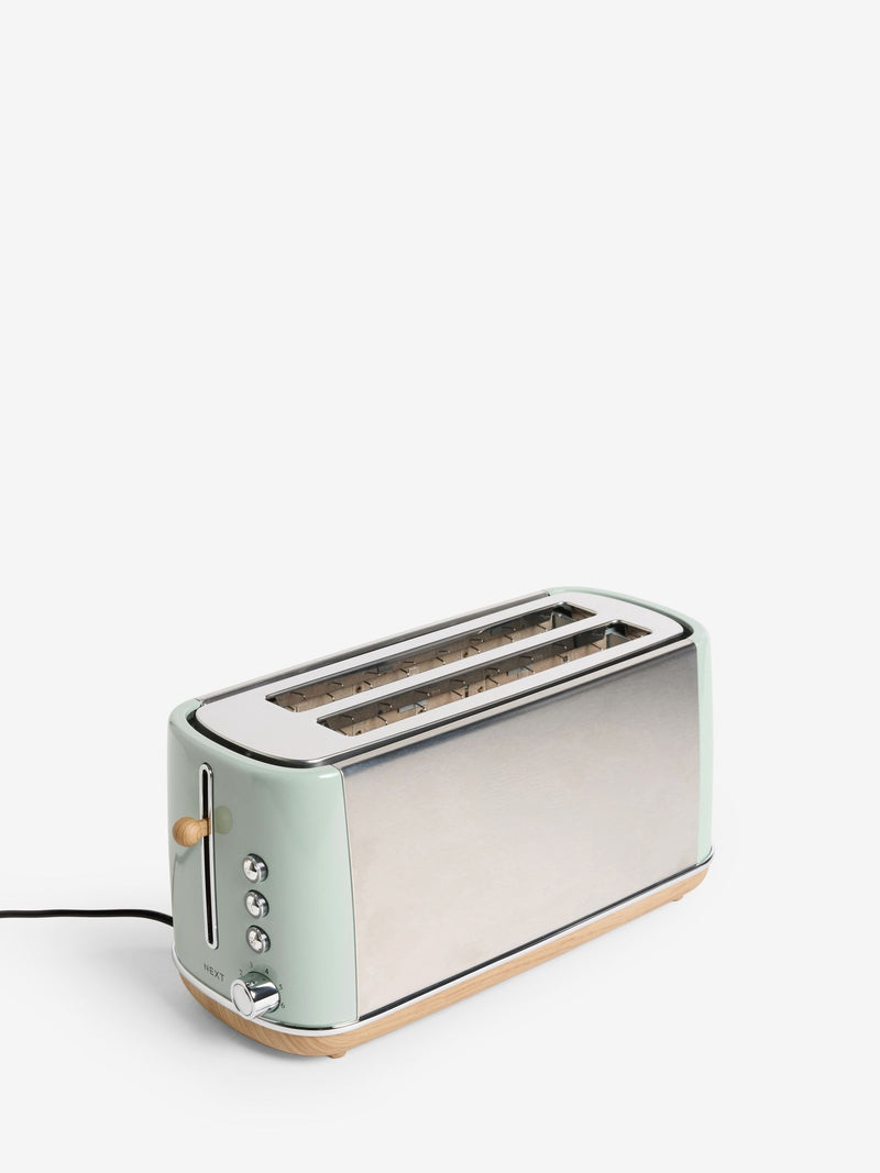 Sage Green Long Malvern 2-slice toaster (British brand)