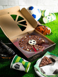 The Gourmet Chocolate Pizza Co Football Red 7 Inch Chocolate Pizza