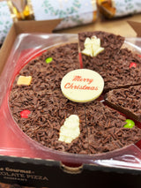 The Gourmet Chocolate Pizza Co Christmas 7 Inch Chocolate Pizza