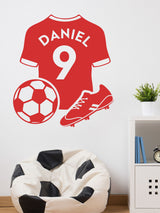 Loveabode Personalised Football Wall Sticker 65cm x 58cm