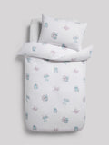 White Disney Lilo and Stitch 100% Cotton Duvet Cover and Pillowcase Set