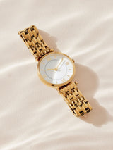 Gold Tone Waterproof Bracelet Watch