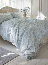 Shabby Chic Boudoir Beauty Print Petite Ruffle Bedding Set