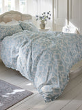Shabby Chic Boudoir Beauty Print duvet cover set with petite ruffle (British brand)