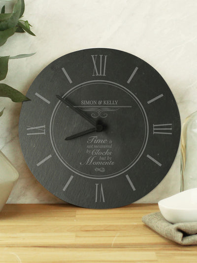 PMC Personalised Special Moments Slate Clock