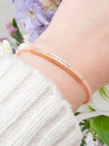 Treat Republic gold tone personalised identity rope bracelet 28cm (British brand)
