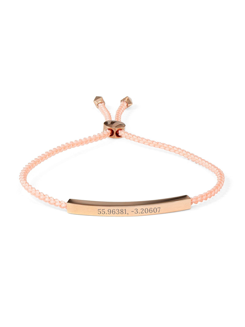 Treat Republic gold tone personalised identity rope bracelet 28cm (British brand)