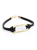 Treat Republic Shoreditch Leather Black Bracelet (British brand)