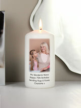 PMC Personalised Photo Upload Pillar Candle