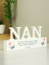 PMC Personalised Wooden Nan Ornament 10x20cm