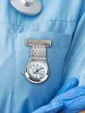 PMC Silver Personalised Nurses Fob Watch