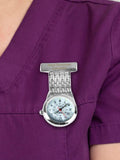 PMC Silver Personalised Nurses Fob Watch