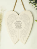 PMC white ceramic wings sympathy memorial decoration, imported from the UK