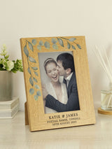 PMC Personalised Botanical Wedding 6x4 Photo Frame