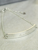 Silver Tone Personalised ID Bracelet By PMC