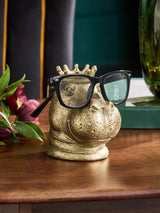 Bronze Gold Hippo Head Decorative Glasses Holder 13cm