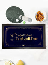 Treat Republic Stylish Cocktail Black Bar Mat