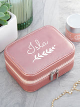 Treat Republic Personalised Pink Travel Jewellery Case 12x9x5cm