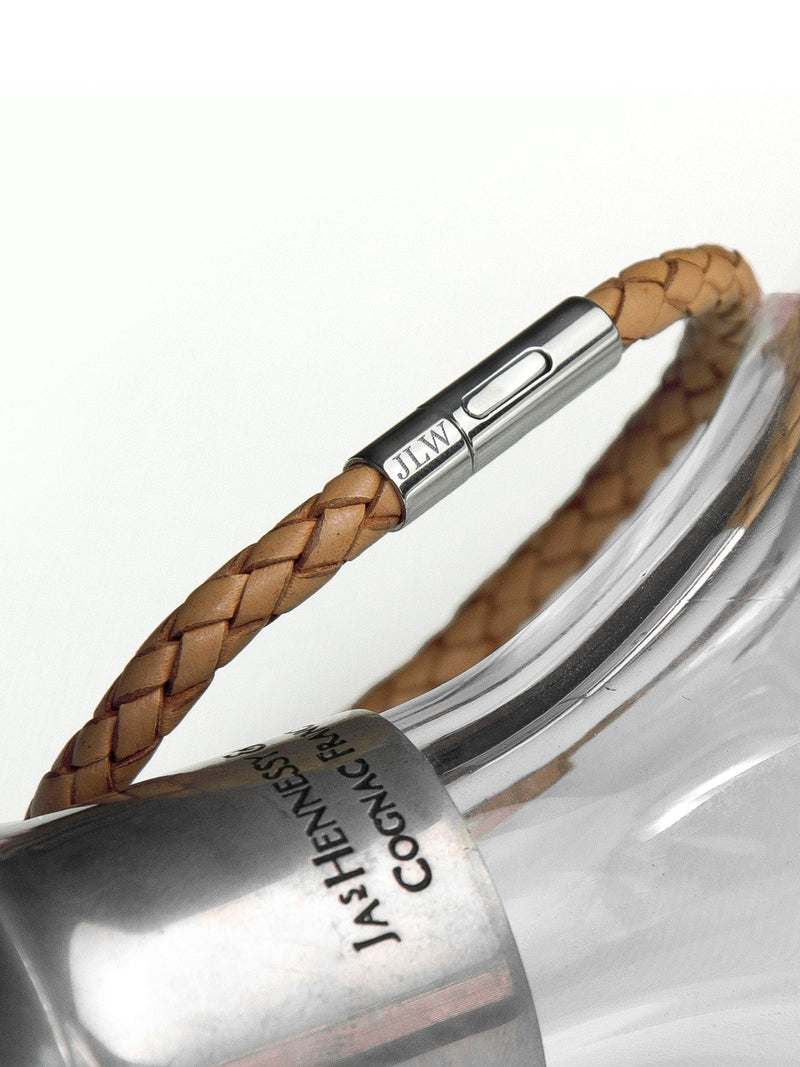 Treat Republic Personalised Woven Brown Bracelet