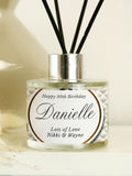 PMC personalised reed diffuser Fresh Cotton scent, imported from the UK