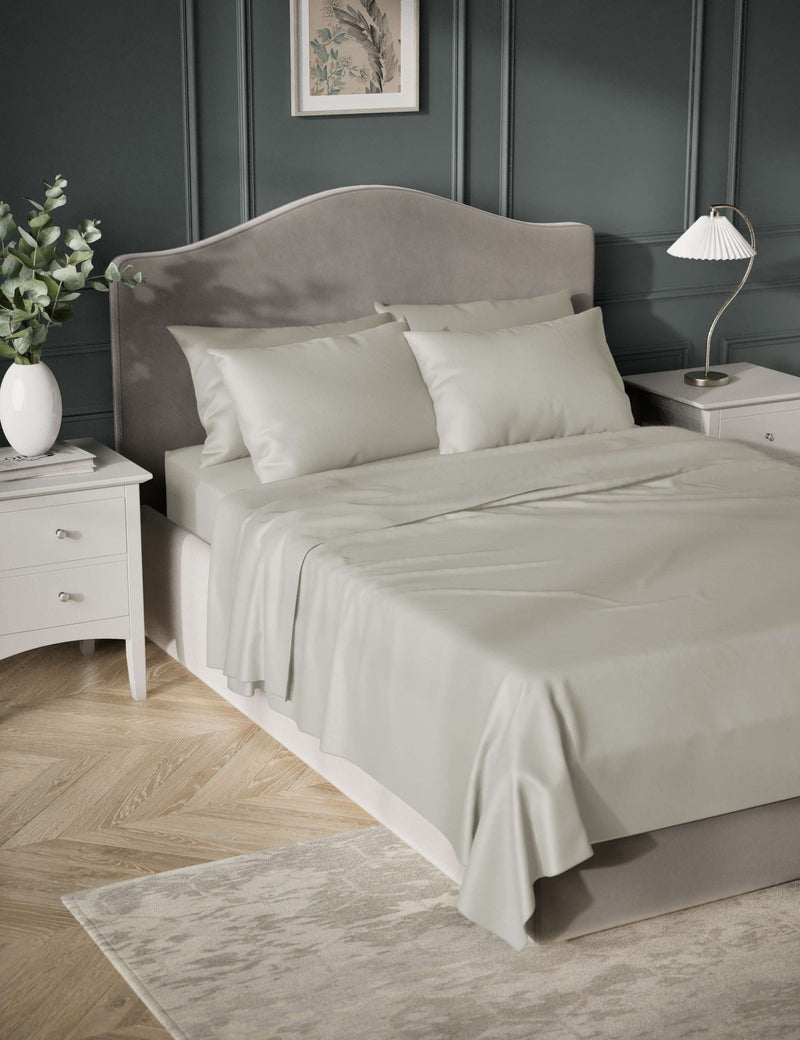 Egyptian Cotton Sateen Flat Sheet 400 Thread Count - British product