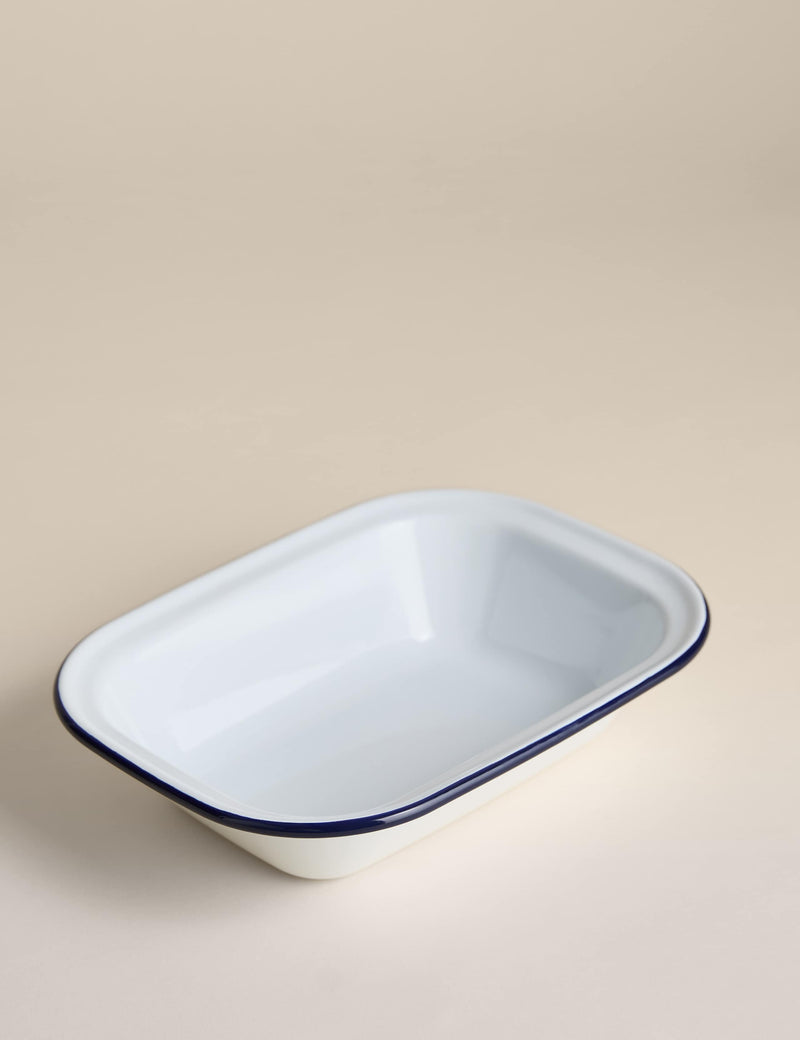 Enamel 28cm pie dish - British product
