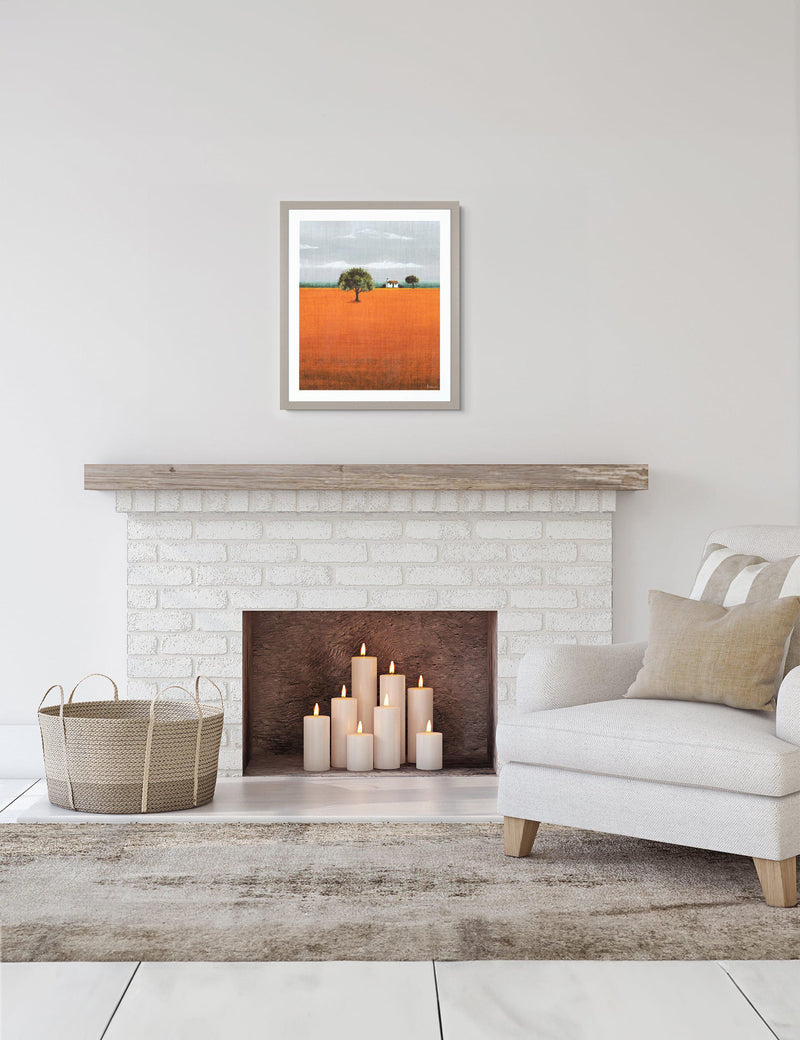 Evening Glow Nature Rectangle Framed Art