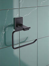 Showerdrape Black Unity Wall Mounted Toilet Roll Holder Bathroom Accessory