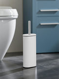Showerdrape Silver Fortuna toilet brush and holder with 38.5cm height (British brand)