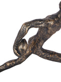 Libra Interiors Bronze Rugby Player Sculpture
