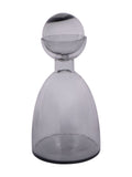 Libra Interiors Grey Vitrum Smoked Bottle Vase 37cm