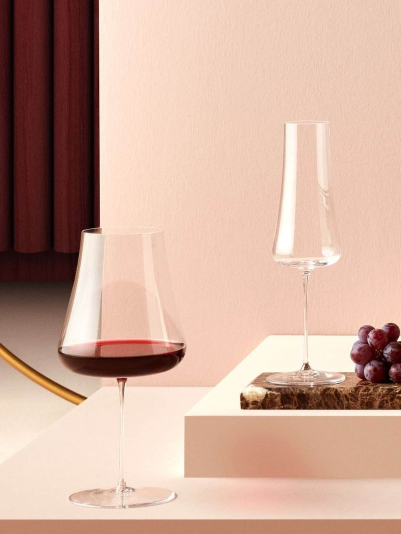 Nude Clear Red Wine Glass 25cm, imported from the UK