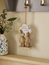 Bertie The Bear Love You To The Moon Hanging Decoration Neutral 13cm Height