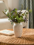 Blue Artificial Winter Arrangement in Lydford Vase