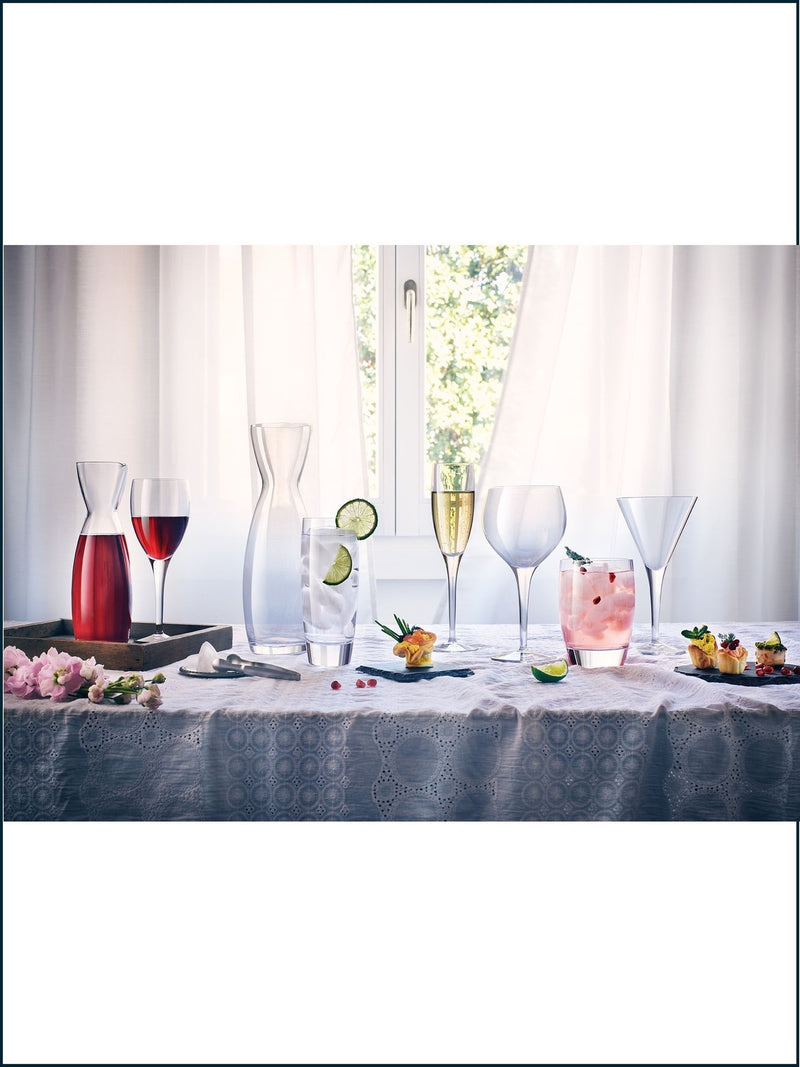 Luigi Bormioli Set of 4 Grey Michelangelo Masterpiece Wine Glasses