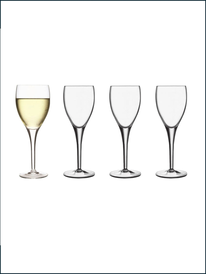 Luigi Bormioli Set of 4 Grey Michelangelo Masterpiece Wine Glasses