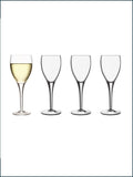 Luigi Bormioli Set of 4 Grey Michelangelo Masterpiece Wine Glasses