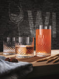 Luigi Bormioli grey diamante hi-ball glasses set of 6, UK version