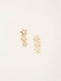 FatFace gold tone trio star earrings - British product