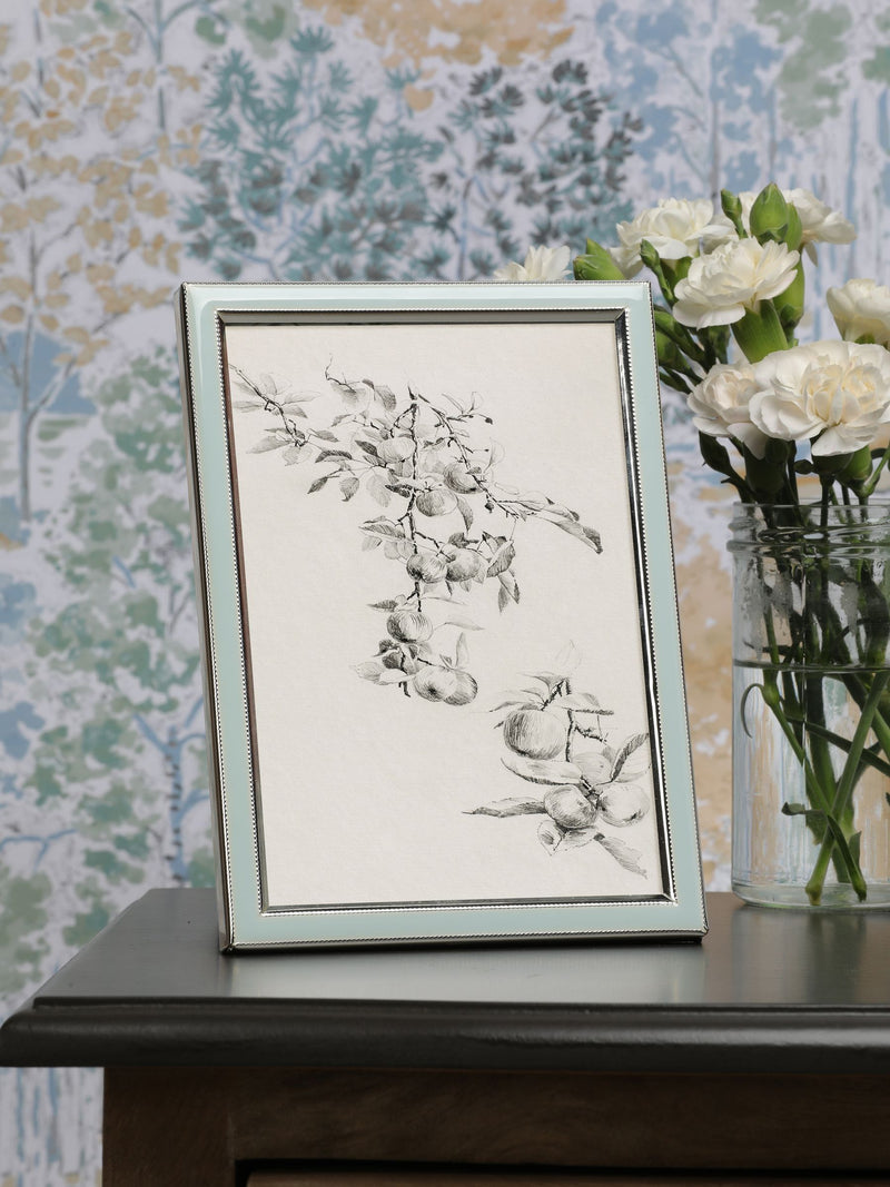 Laura Ashley pale blue Steynton photo frame 18x13cm, UK version