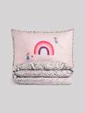 Lilac Unicorn Fairy Castle duvet cover and pillowcase set, UK version