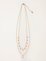 FatFace Gold Tone Star Layered Necklace