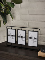 Monaco Triple Swivel Black Photo Frame 21x41.5x5cm