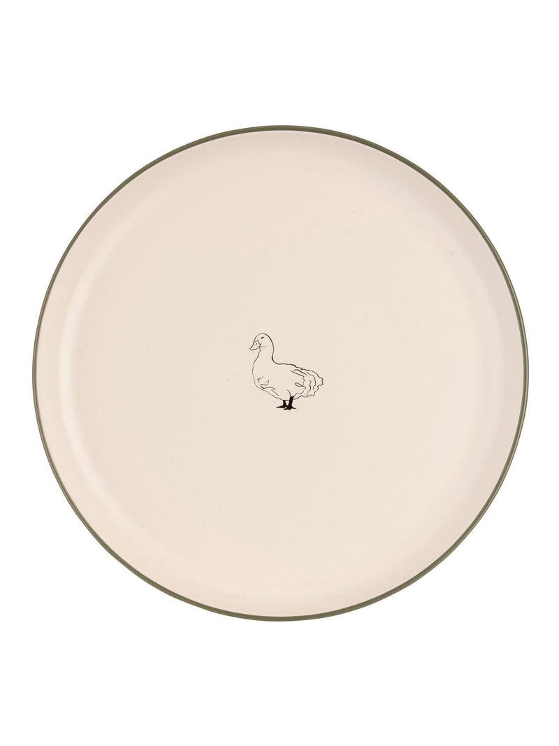 Woodbury Lane set of 4 natural animal dinner plates (British brand)