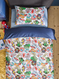 Blue Marvel duvet cover and pillowcase set Single - British product