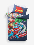 Blue Marvel duvet cover and pillowcase set Single - British product