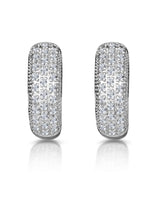 The Diamond Store Lab Diamond Huggie Earrings Silver 0.33ct