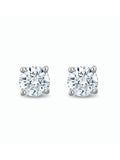 The Diamond Store Silver Tone Lab Diamond Stud Earrings 0.15ct H/Si Quality in 925