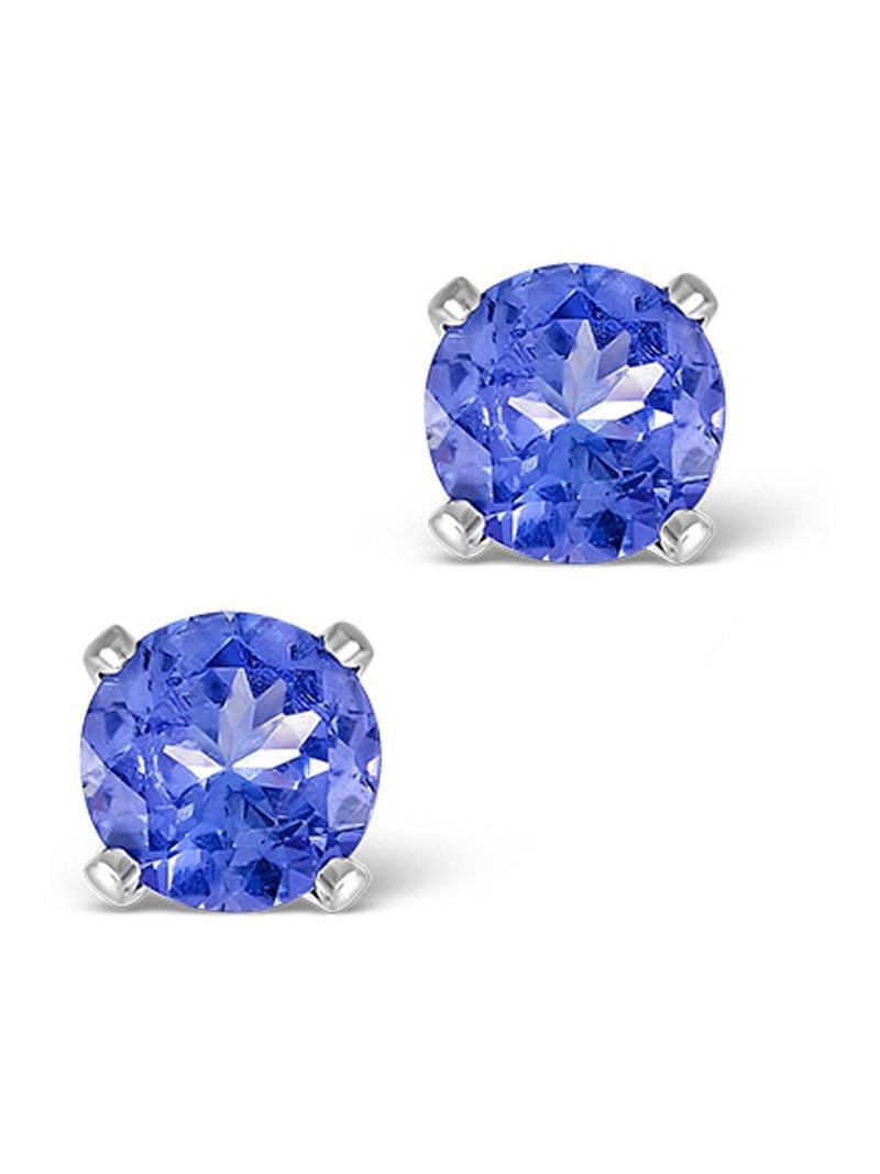 The Diamond Store White Tanzanite 1.00CT High Quality AA 925 Silver Earrings